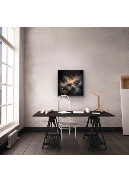 Uzay Boşluğu Kanvas Tablo 60X60CM modelleri