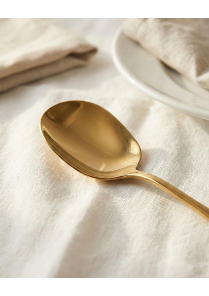 Gold Orta Boy Paslanmaz Çelik Servis Kaşığı & Profesyonel Sunum Gereci 21 cm fırsatları