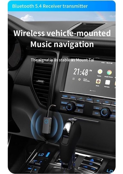 M30 Kablosuz Ses Adaptörü Bluetooth 5.4, Aux 3.5mm, 2'si 1 Arada Transmitter, Araç & Ev Hoparlör modelleri
