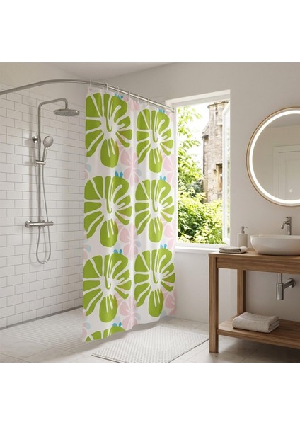 Pvc Duş Perdesi - Çift Kanatlı - 12 Halkalı - 90X180 cm modelleri
