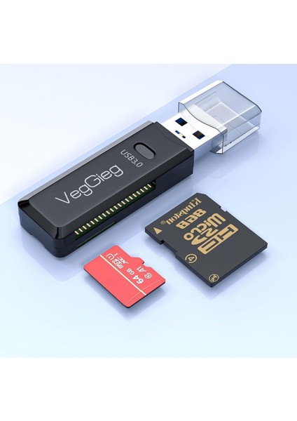 Tr USB 3.0 Sd ve Micro Sd Hafıza Kart Okuyucu Siyah fiyatları