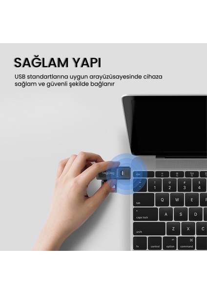 Tr USB 3.0 Sd ve Micro Sd Hafıza Kart Okuyucu Siyah modelleri
