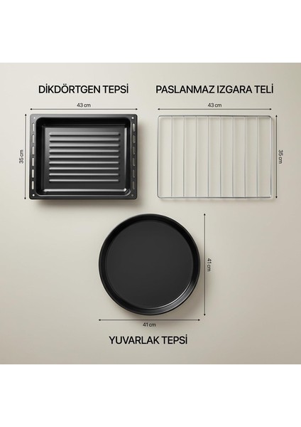 AF950L Lambalı, Termostatlı, Saatli 50 Litre Mini Fırın indirimleri