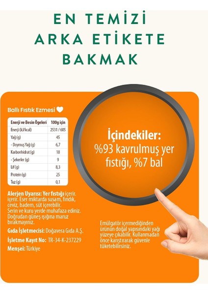 Tr Şekersiz Ham Ballı Fıstık Ezmesi 300 gr fiyatları
