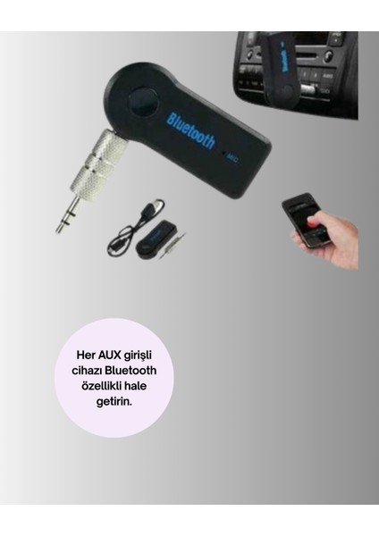 Eller Serbest Özellikli Bluetooth Aux Araç Kiti - Lisinya fiyatları
