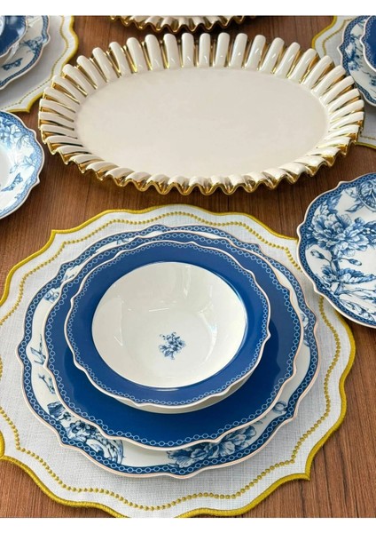 Yemek Takımı 35 Parça 6 Kişilik Blue Life - Daisy fiyatları