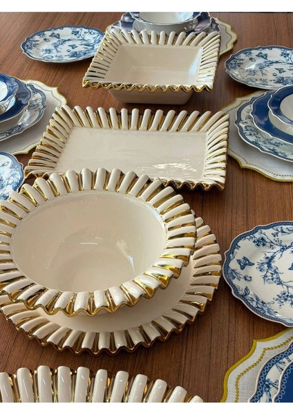 Yemek Takımı 35 Parça 6 Kişilik Blue Life - Daisy