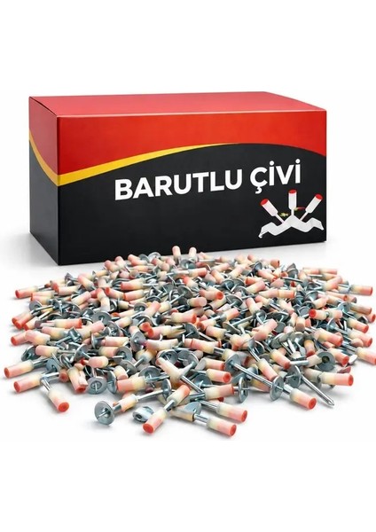 100 Adet Barutlu Çivi Vida & Çivi & Dübel