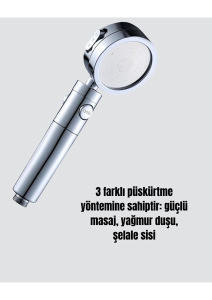 Kolay Montajlı 3 Modlu Yüksek Basınç Duş Başlığı fiyatları