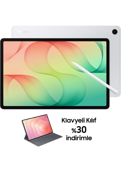 Samsung Galaxy Tab S12+, 12GB RAM, 256GB Depolama Alanı, 12.6 İnç, 120Hz Ekran, WiFi6E,S Pen Dahil, Gümüş
