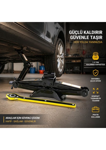 1.5 Ton - Cırcır Kollu Kriko fiyatları