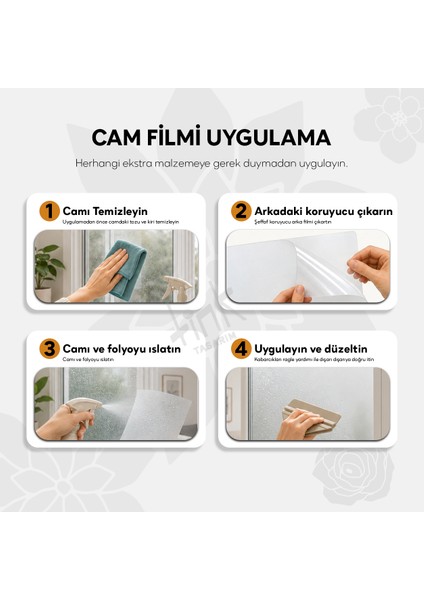 3D Baskılı Statik Cam Filmi 67X200 cm TTSF1003 indirimleri