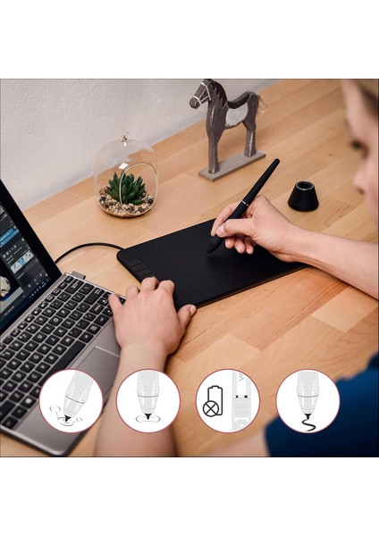 VK640 6x4 6 Kısayol Tuşlu Grafik Tablet+Kalem modelleri