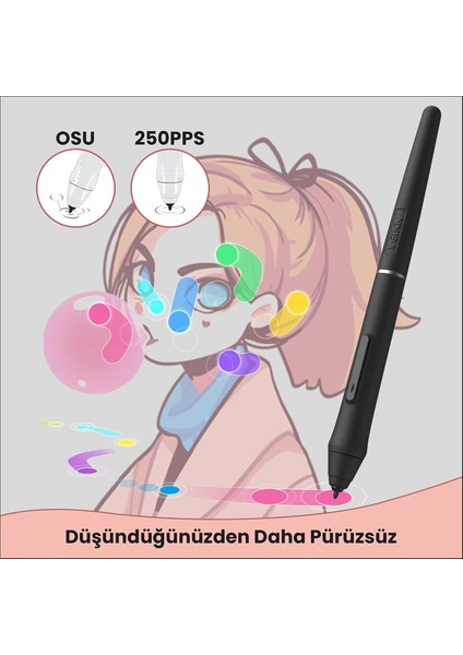 VK640 6x4 6 Kısayol Tuşlu Grafik Tablet+Kalem fırsatları