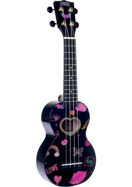 Soprano Ukulele (Heart Black) fiyatları