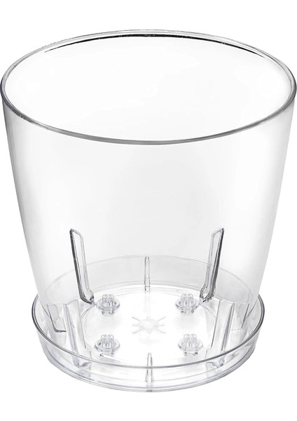 Tabaklı Orkide Saksısı, 1.6 Lt 13 Cm, Şeffaf Kristal Plastik modelleri