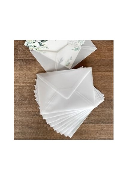 Beyaz Transparan Zarf, 13X18 cm 10 Adet modelleri