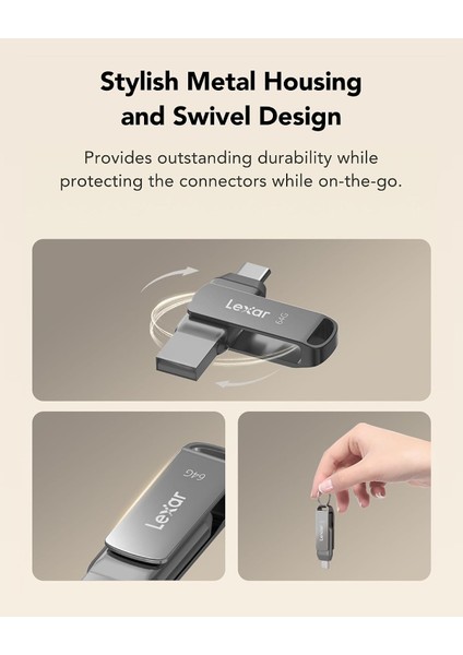 64 GB Jumpdrive Dual Drive D35C USB 3.0 Type-C, Flash Sürücü modelleri