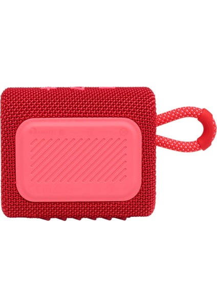 Go 3 Kırmızı Taşınabilir Bluetooth Hoparlör 4,2 W Güç ve IP67 Suya Dayanıklı Özellik