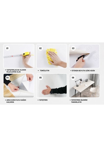 Yapışkanlı Beyaz Mermer Desenli Sticker 30X30 cm modelleri