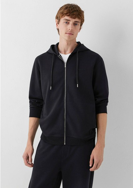 Kapüşonlu Siyah Sweatshirt 0S20093-900 fiyatları