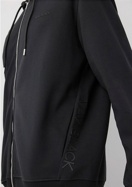 Kapüşonlu Siyah Sweatshirt 0S20093-900