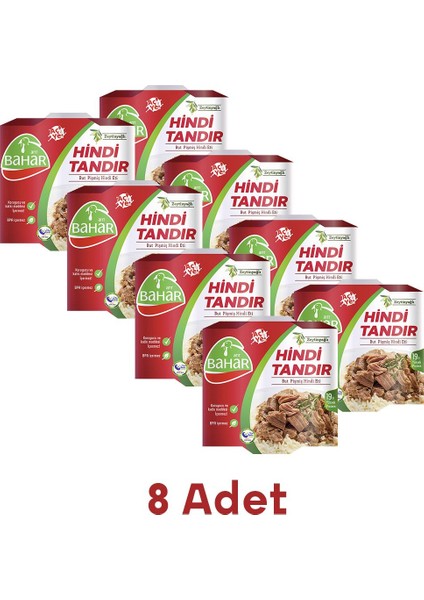 Bahar Hindi Pişmiş Hindi Tandır But Konserve 120g – 8'li Süper Fırsat Paketi