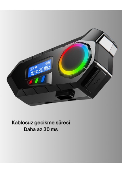 Interkom 40 mm Hd Hoparlörlü Bluetooth 5.4 Kablosuz Fm Radyo IP65 Type-C fırsatları
