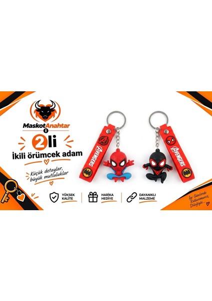 Örümcek Adam Silikon Anahtarlık fiyatları