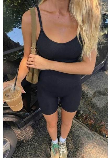Kadın Toparlayıcı Siyah Basic Askılı Body fırsatları