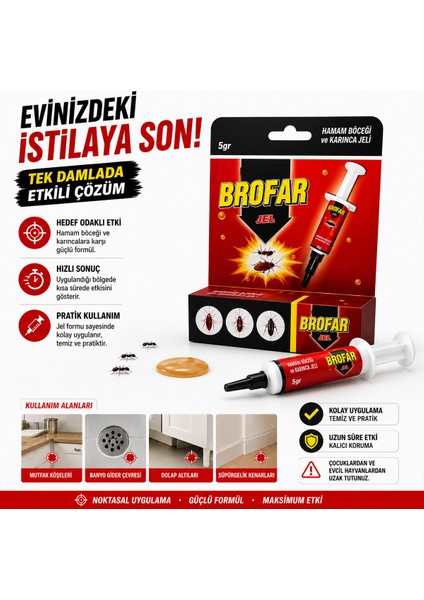 Hamamböceği ve Karınca Jel Şırınga 5 G fiyatları