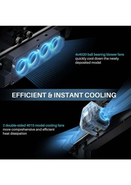 Neptune 4 Pro Siyah 3D Yazıcı CNC İşlenmiş Alüminyum Ekstrüzyon