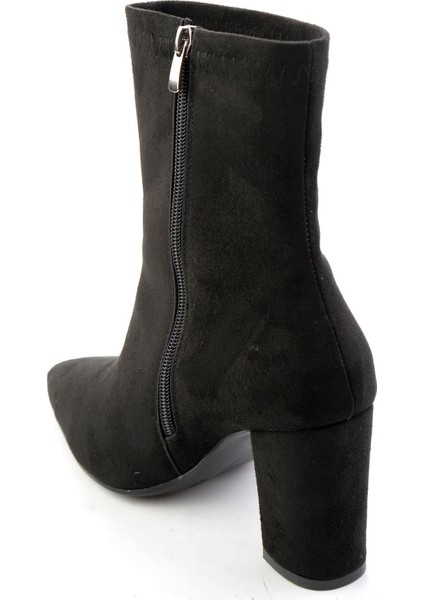 Siyah Süet Kadın Bot & Bootie K02823510072 modelleri