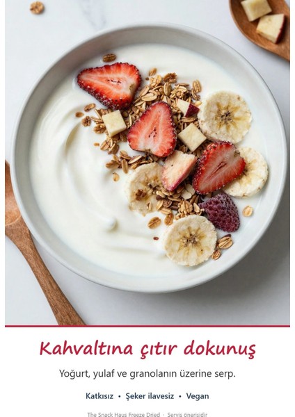 Freeze Dried 2 Muz 2 Kayısı – Dondurularak Kurutulmuş Çıtır Meyve