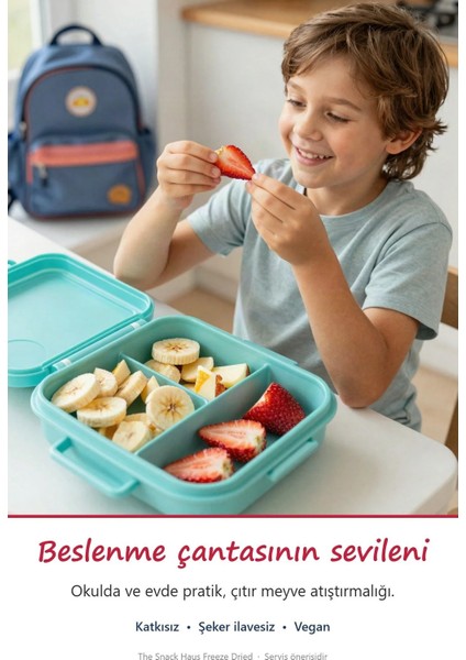 Freeze Dried 2 Muz 2 Kayısı – Dondurularak Kurutulmuş Çıtır Meyve
