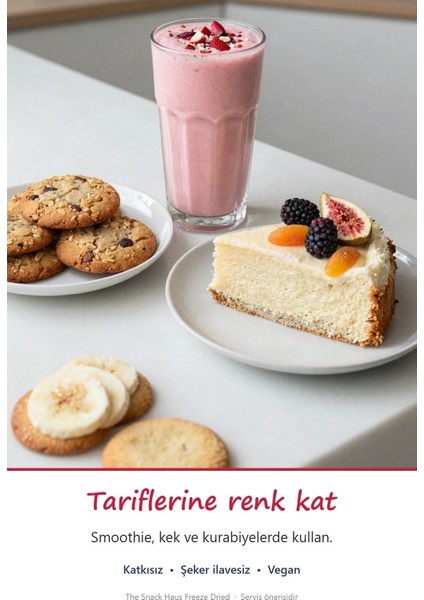 Freeze Dried 2 Muz 2 Kayısı – Dondurularak Kurutulmuş Çıtır Meyve