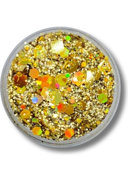 Jel Formlu Parlak Glitter - Laser Gold fiyatları