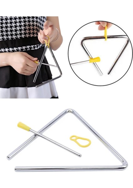 Üçgen Zil 10 cm Çelik Üçgen Zil fırsatları