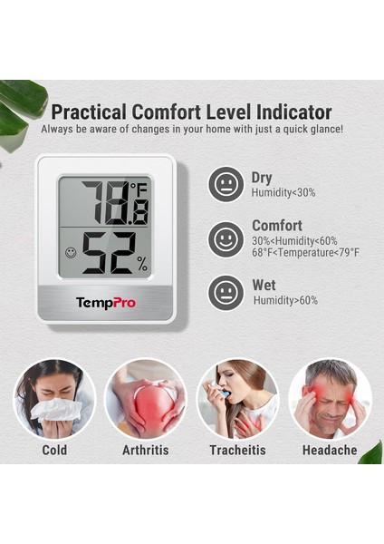Thermopro TP49 Mini Dijital Nem Ölçer ve Termometre fırsatları