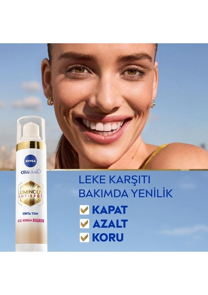 LUMINOUS630 Leke Karşıtı Krem cc Fluid SPF30 Medium 40ML modelleri