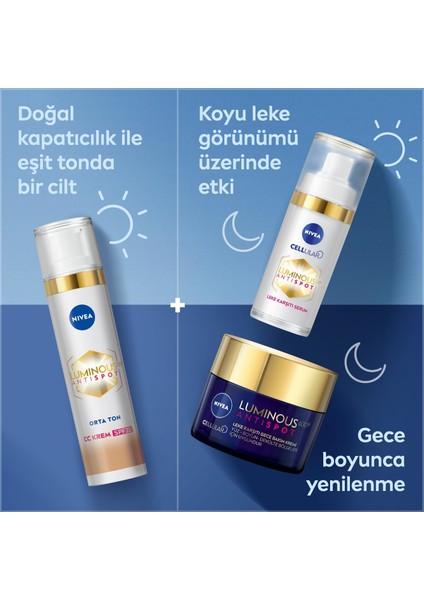 LUMINOUS630 Leke Karşıtı Krem cc Fluid SPF30 Medium 40ML