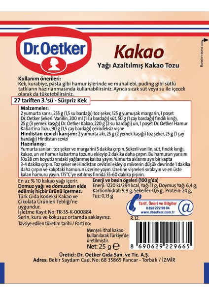 Kakao 25 G x 1 Adet fırsatları
