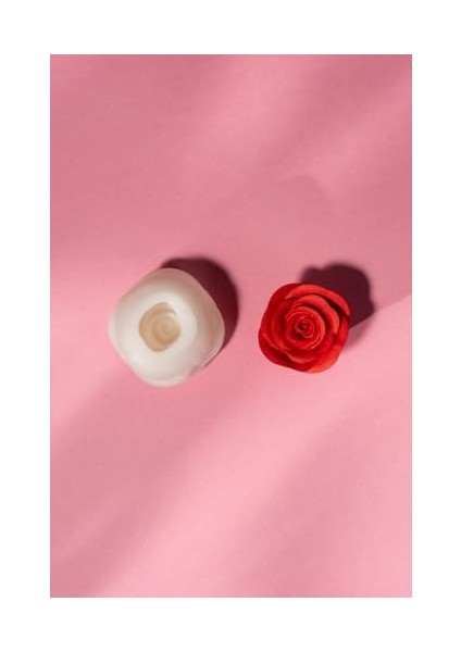 3D Gül Goncası Silikon Mum Kalıbı modelleri