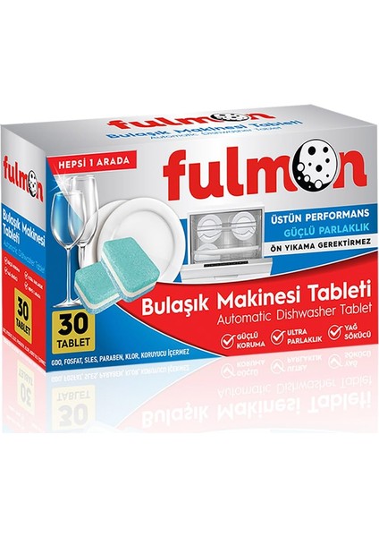 30'lu Bulaşık Makinesi Tableti, Hepsi Bir Arada modelleri