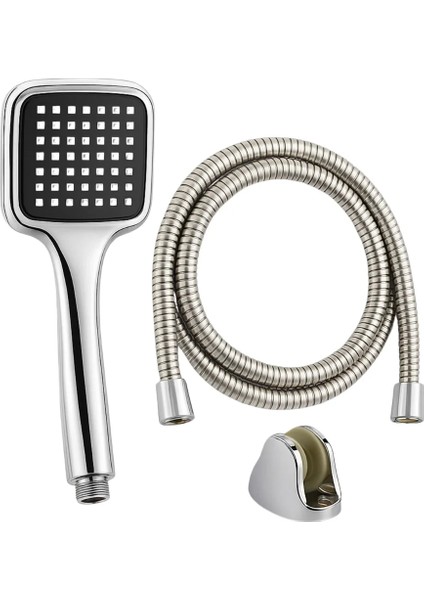 Modern Siyah Duş Seti El Duşu Başlığı 1 Adet Banyo fırsatları