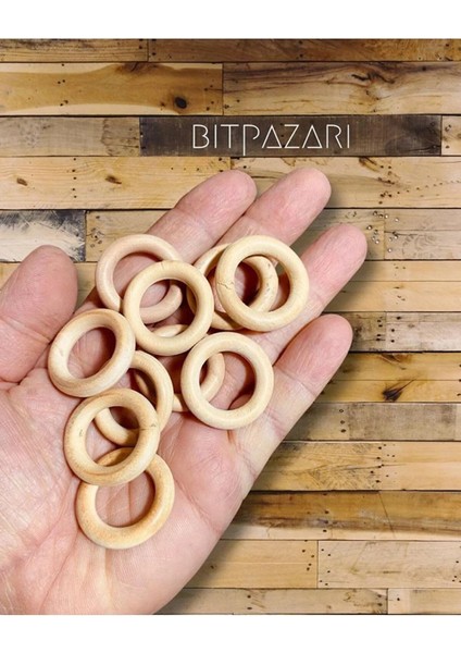 Ahşap Perde Halkası (3 cm - 10 Adet) fırsatları