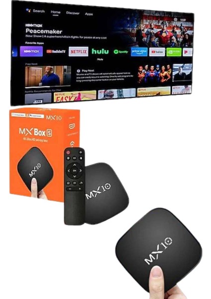 Mx Box Android Tv Media Sound 4K Ultra Hd Görüntü Kaliteli - Lisinya fiyatları