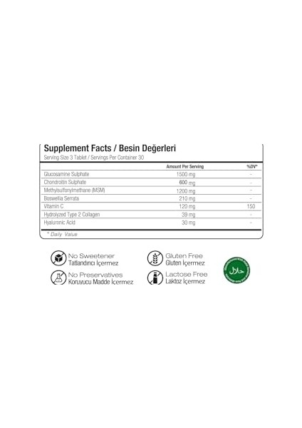 Glukozamin & Kondroitin & Msm Tip 2 90 Tablet fırsatları