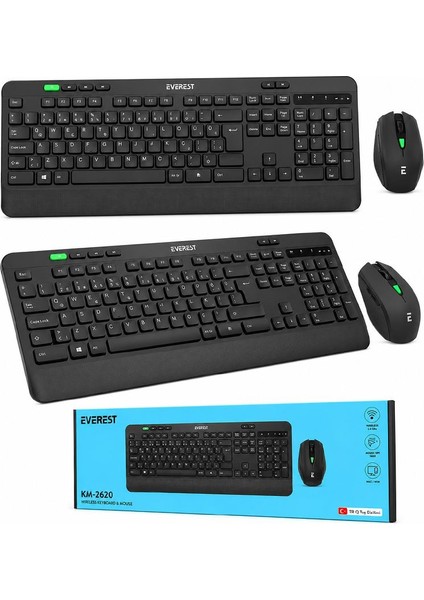 Kablosuz Klavye Mouse Seti (Usb, Sessiz, Q Klavye) fiyatları