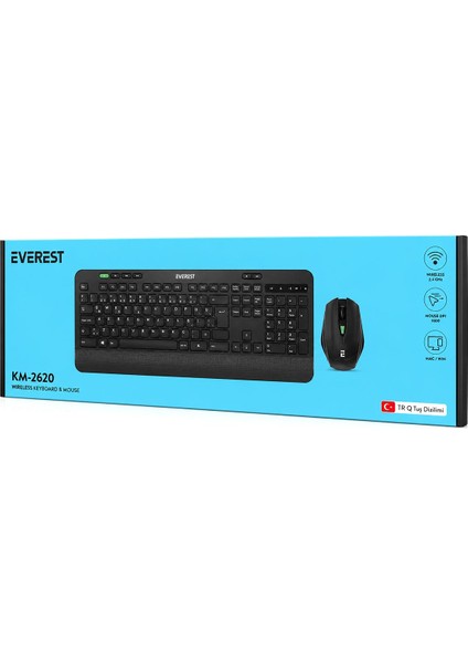 Kablosuz Klavye Mouse Seti (Usb, Sessiz, Q Klavye) fırsatları